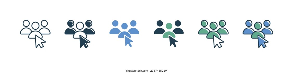 Cursor zeigt, um das Vorstellungsgespräch mit dem Bewerber auszuwählen Symbol Personalwesen Vektorsymbol für Personaleinstellungen Auswahl der besten Person auswählen Symbol Abbildung Anklicken des gemieteten Talentdesigns für Web- und App-Vorlage
