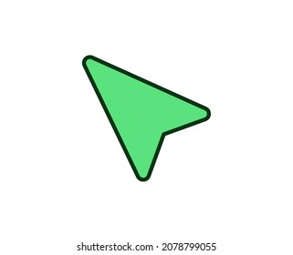 Icono de línea premium del cursor. Pictograma sencillo de alta calidad. Iconos modernos de estilo de contorno. Ilustración vectorial de trazo sobre un fondo blanco. 