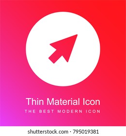Cursor red and pink gradient material white icon minimal design