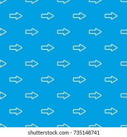 Cursor to right pattern repeat seamless in blue color for any design. Vector geometric illustration