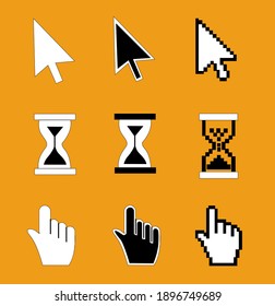 Set Flat Modern Cursor Icons Stock Vector (Royalty Free) 1411254719 ...