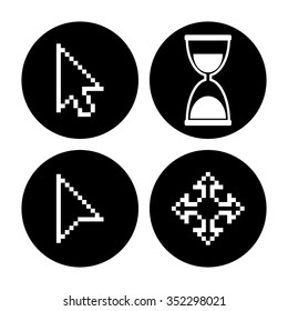Cursor set vector icon