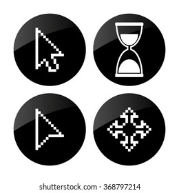 Cursor  set vector icon