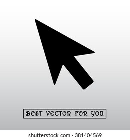 Cursor sign icon, vector illustration. Flat design style