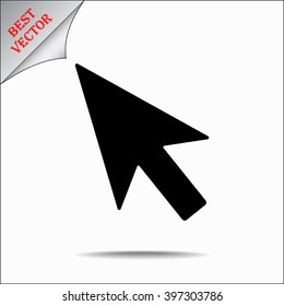 Cursor sign icon, vector illustration. Flat design style