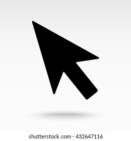 Cursor sign icon, vector illustration. Flat design style