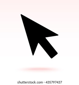 Cursor sign icon, vector illustration. Flat design style