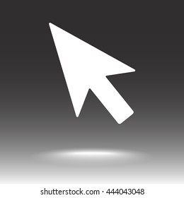 Cursor sign icon, vector illustration. Flat design style