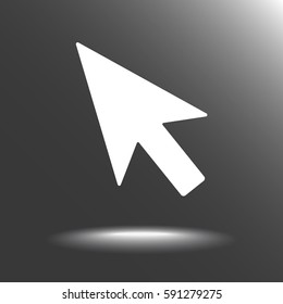 Cursor sign icon, vector illustration. Flat design style