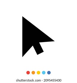 Cursor symbol, Icon, Vector, Illustration.