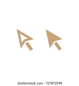 Cursor symbol line vector icon