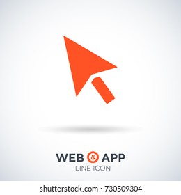 Cursor symbol line vector icon