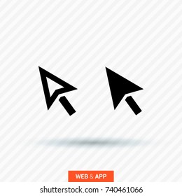 Cursor symbol line vector icon