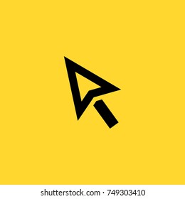Cursor symbol line vector icon
