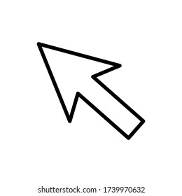 cursor symbul line vector design