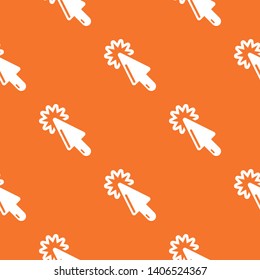 Cursor technology pattern vector orange for any web design best