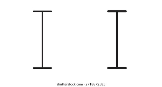 Cursor text icons sign vectors. suitable for web, app, infographic, etc