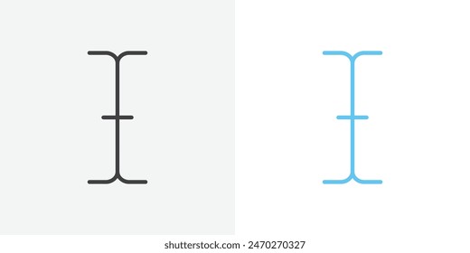 Conjunto de Vectores de texto del cursor. Gráfico de cursor de tipo ratón. Icono Probar, editar o insertar puntero. Escribir gráfico de cursor de fuente.