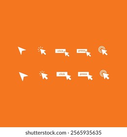 Cursor trendy artwork magnificent abstract vector illustration colorful useable design.eps