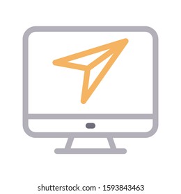 cursor vector color line icon 