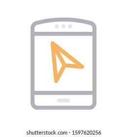 cursor vector color line icon 