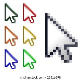 Cursor Vector in different colors