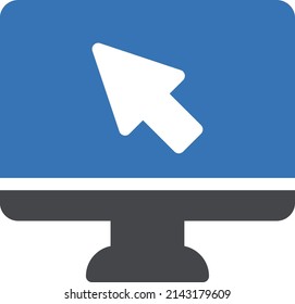 cursor vector glyph color icon 