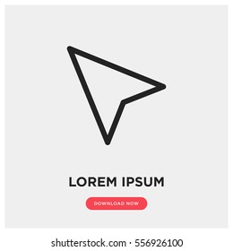 Cursor vector icon