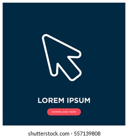 Cursor vector icon