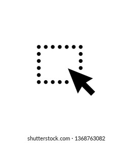 Cursor vector icon. Drag cursor pointer icon. Trendy Flat style for graphic design, Web site, UI. EPS10. - Vector illustration