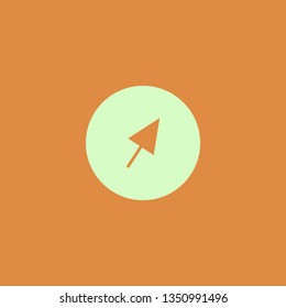 cursor vector icon. flat design