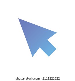 Cursor vector icon with gradient
