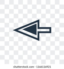 Cursor vector icon isolated on transparent background, Cursor logo concept