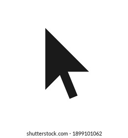 Cursor Vector Icon. Mouse Arrow Symbol. Pointer Sign. Select Click Arrowhead. Application And Web Interface Button. Clip-art Silhouette Image.