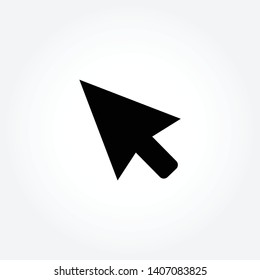 cursor vector icon on white background