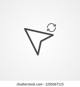 Cursor vector icon sign symbol