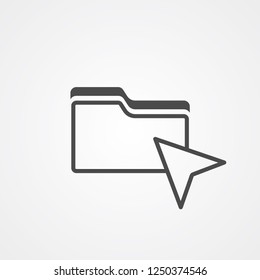 Cursor vector icon sign symbol