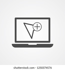 Cursor vector icon sign symbol