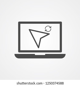 Cursor vector icon sign symbol