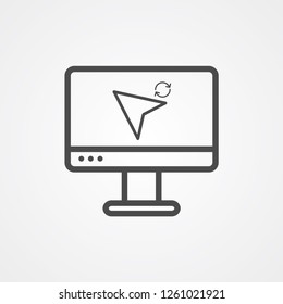 Cursor vector icon sign symbol