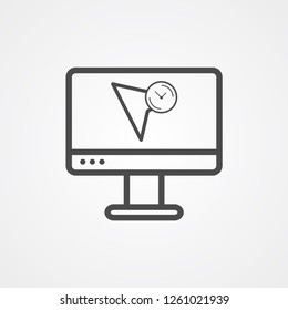 Cursor vector icon sign symbol