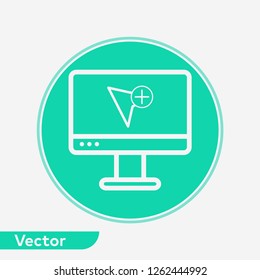 Cursor vector icon sign symbol