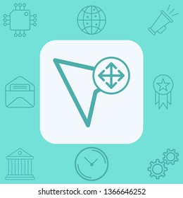 Cursor vector icon sign symbol