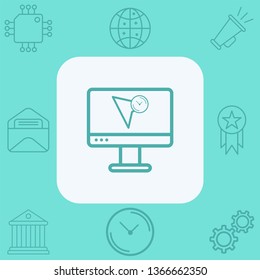 Cursor vector icon sign symbol