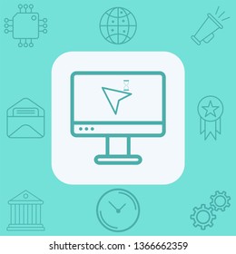 Cursor vector icon sign symbol