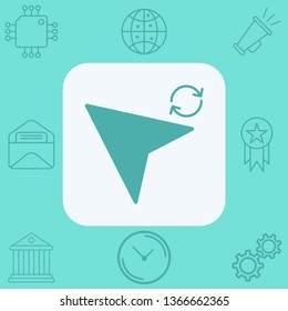 Cursor vector icon sign symbol