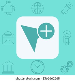 Cursor vector icon sign symbol