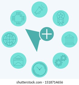 Cursor vector icon sign symbol