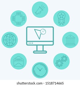 Cursor vector icon sign symbol