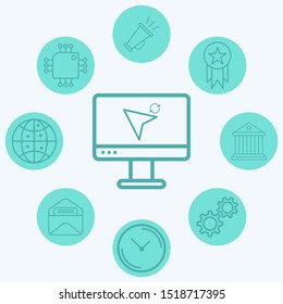 Cursor vector icon sign symbol